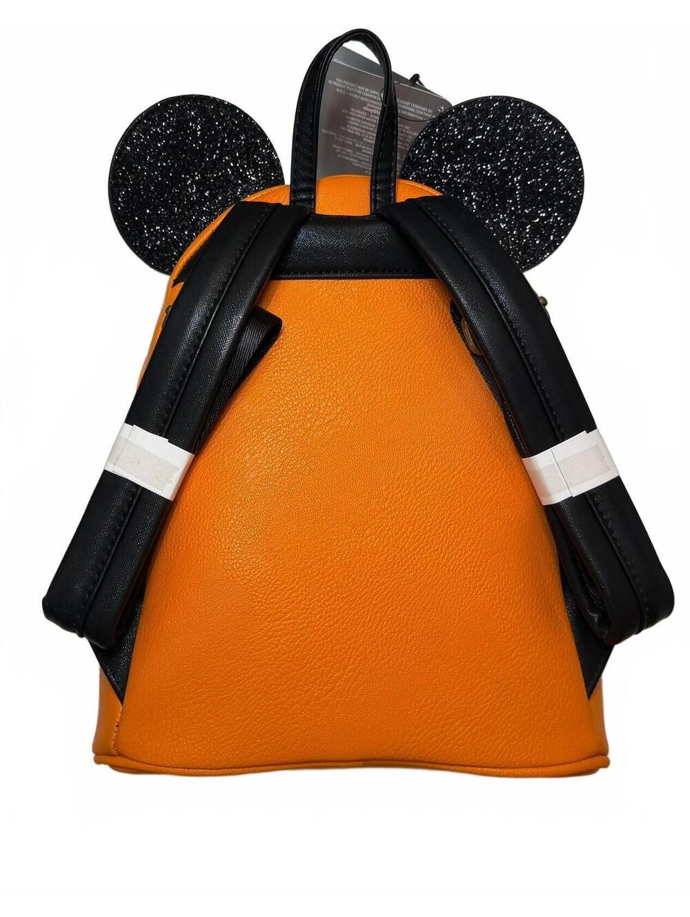 Disney Parks Loungefly | Mickey Pumpkin Spiderweb Mini Backpack | NWT - Picture 4 of 9
